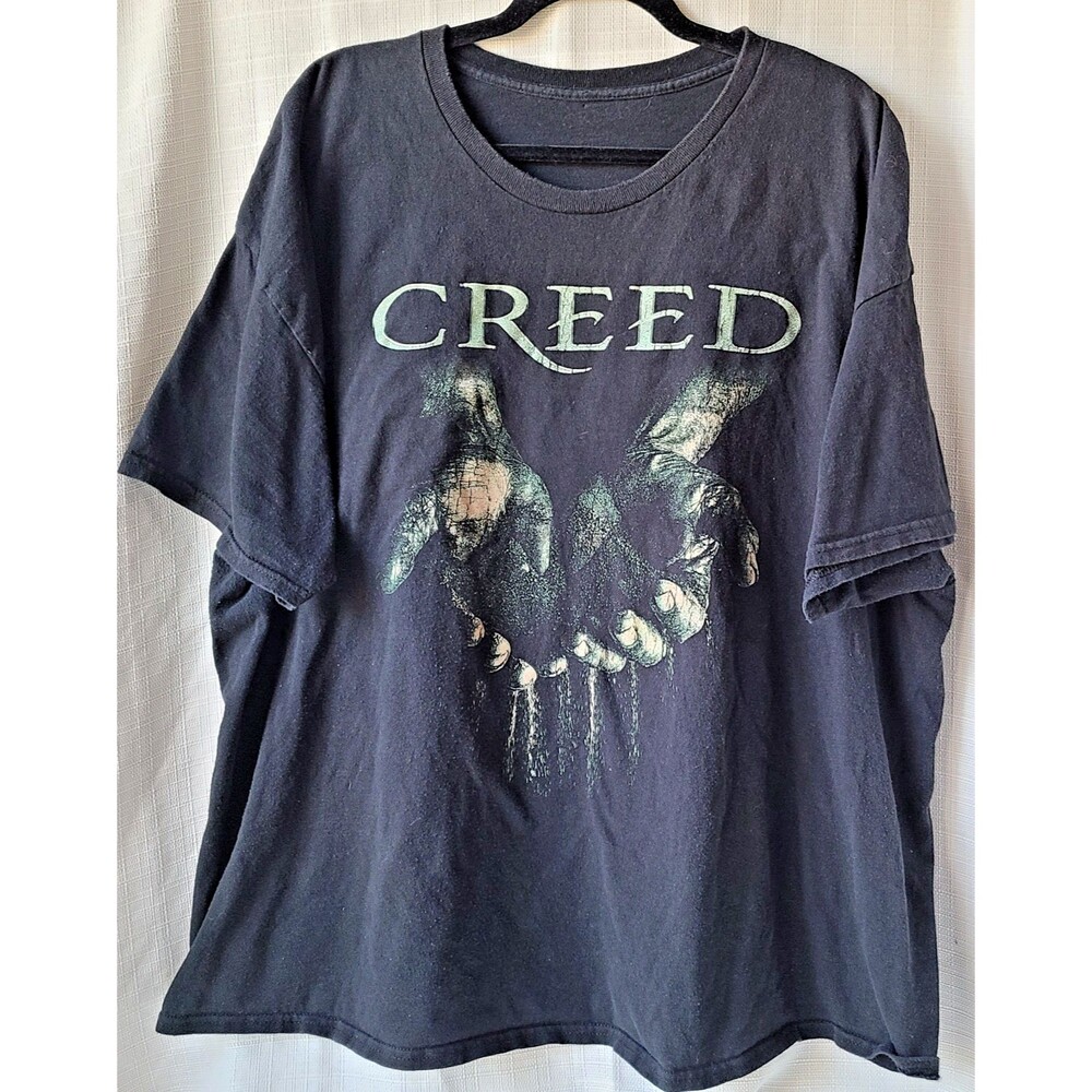Creed Band T Shirt Mens 3XL Black Graphic Rock Alternative Metal Concert Tee